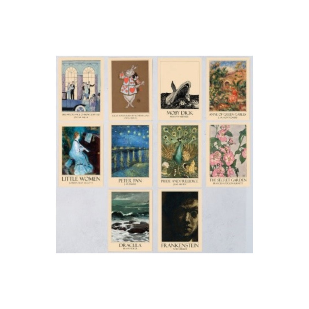 Produktbild för Literary Art - 10 Postcards