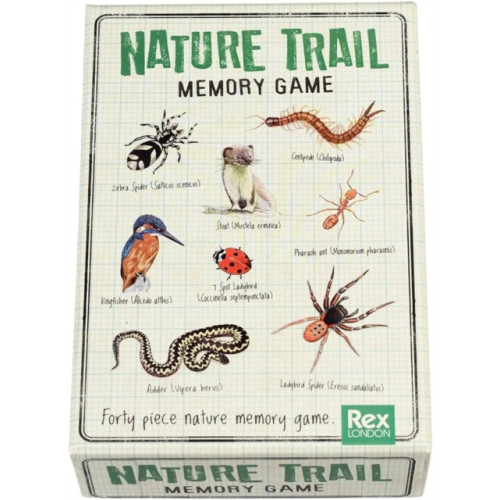 Memory game , REX LONDON (40 pieces) - Nature Trail English Book