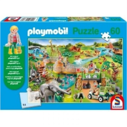 Asmodee Playmobil - A Zoo Adventure 60 Piece Schmidt Puzzle (häftad, eng)