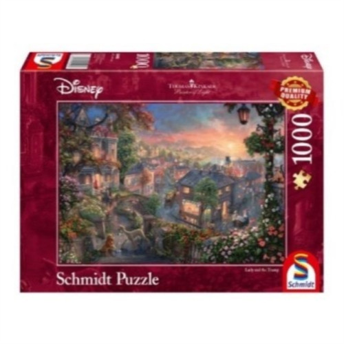 Asmodee Disney - Lady and the Tramp by Thomas Kinkade 1000 Piece Schmidt Puzzle (häftad, eng)