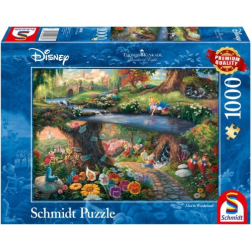 Asmodee Disney - Alice in Wonderland by Thomas Kinkade 1000 Piece Schmidt Puzzle (häftad, eng)