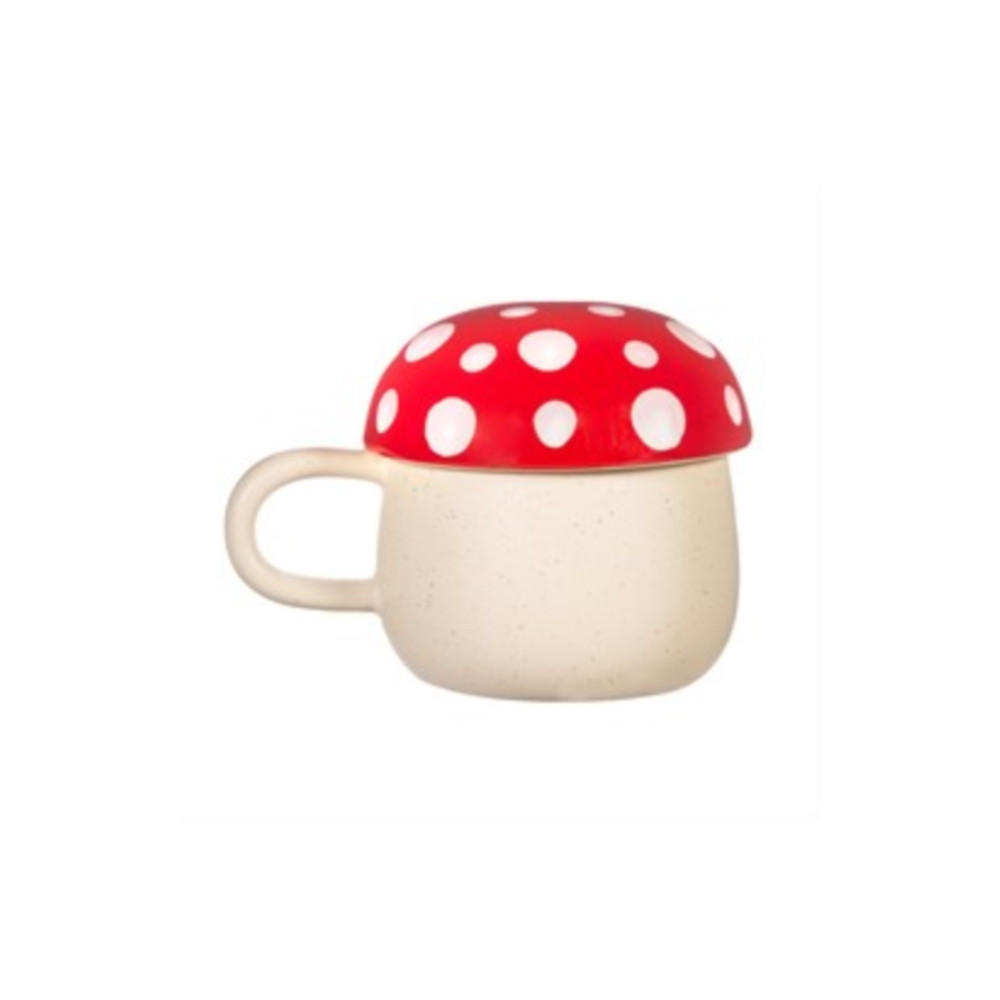 Produktbild för Sass & Belle Red Mushroom Mug with Lid