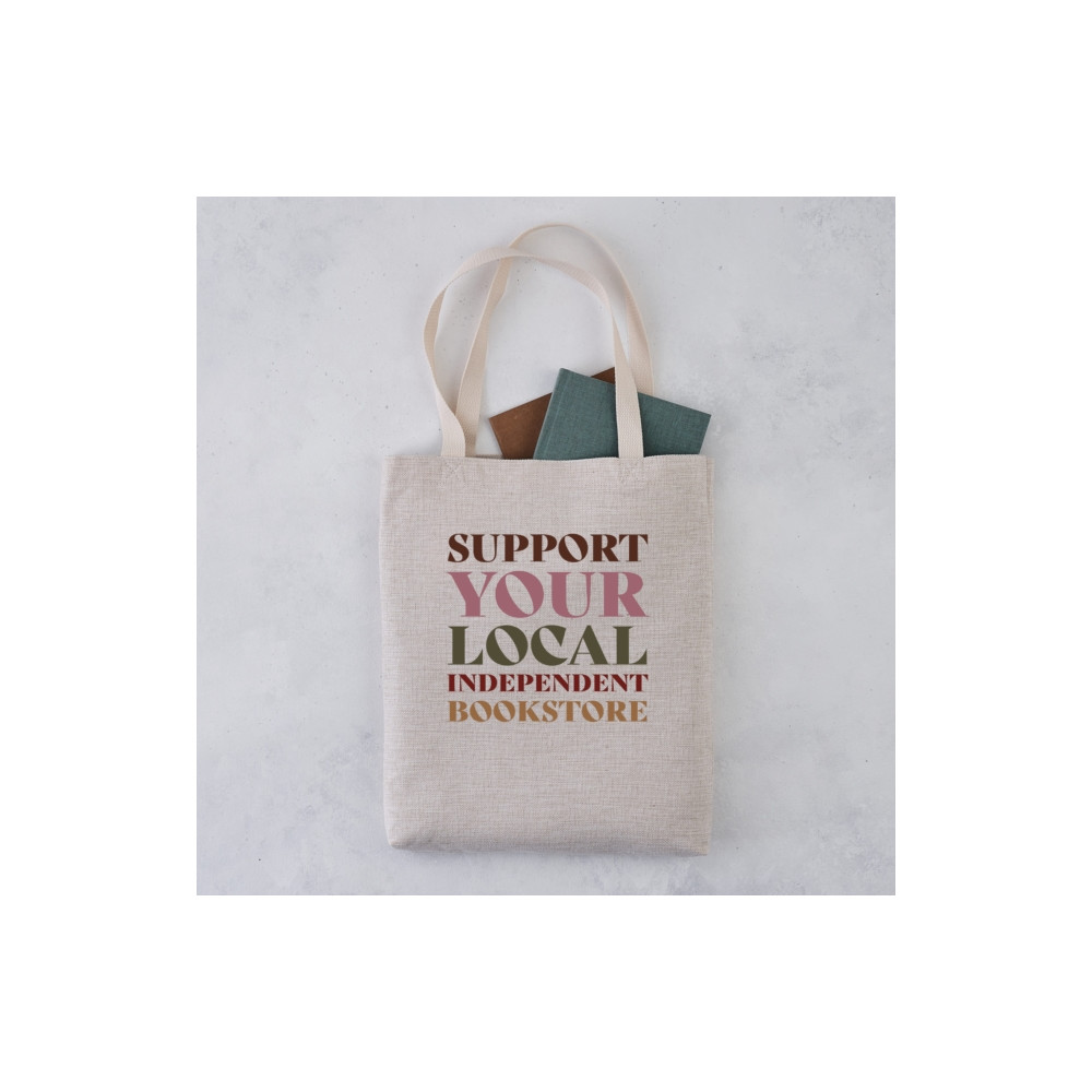 Produktbild för Support Your Independent Bookstore Tote Bag