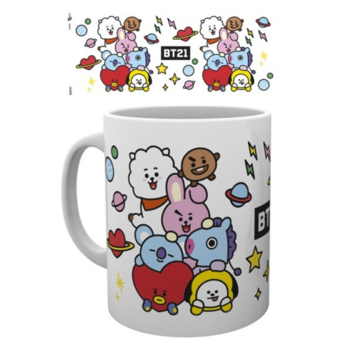 ABYSSE UK BT21 Mug - Tata Chimmy RJ Koya Cooky Mang & Shooky (häftad, eng)