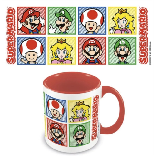 Pyramid International Super Mario (4 Colour) Red 11oz/315ml Coloured Inner Mug (häftad, eng)