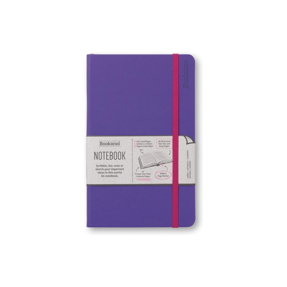 Produktbild för Bookaroo Notebook (A5) Journal - Purple