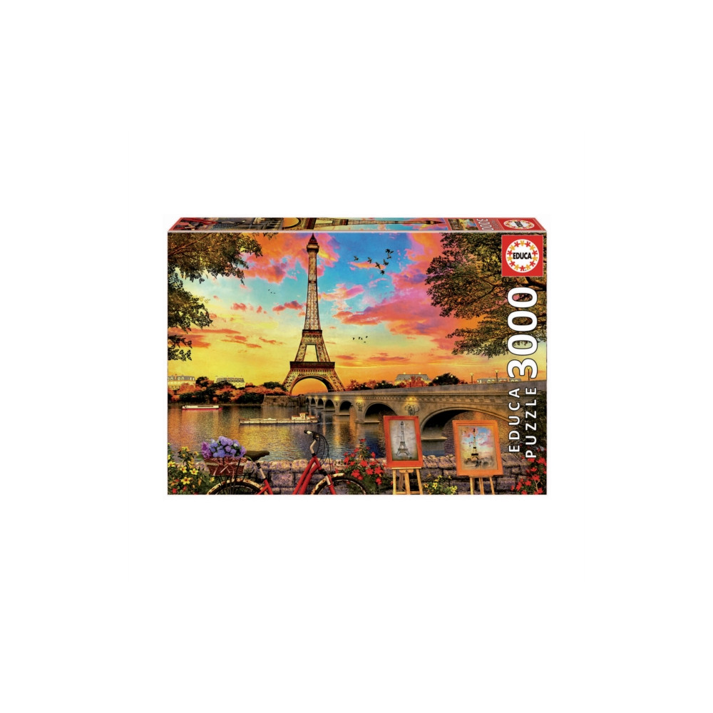 Produktbild för Sunset in Paris 3000pc Puzzle
