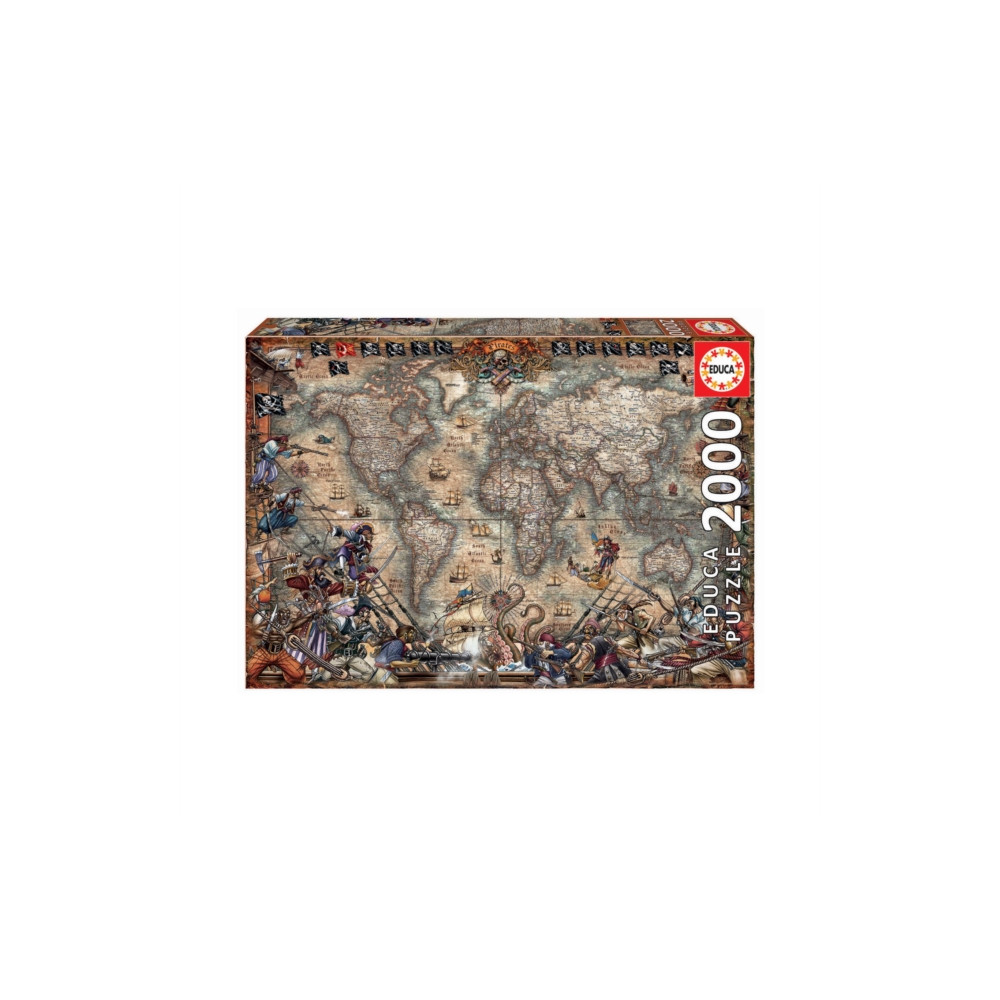 Produktbild för Pirates Map 2000pc Puzzle