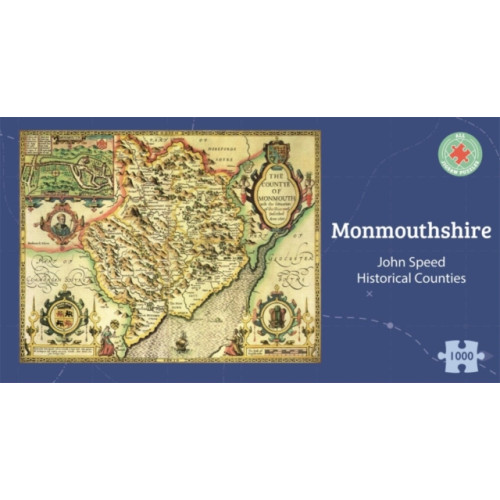 ALL JIGSAW PUZZLES Monmouthshire Historical 1610 Map 1000 Piece Puzzle (häftad, eng)