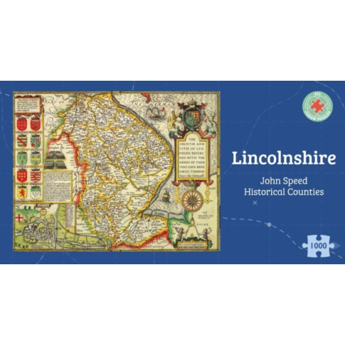 ALL JIGSAW PUZZLES Lincolnshire Historical 1610 Map 1000 Piece Puzzle (häftad, eng)