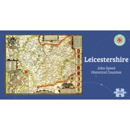 ALL JIGSAW PUZZLES Leicestershire Historical 1610 Map 1000 Piece Puzzle (häftad, eng)