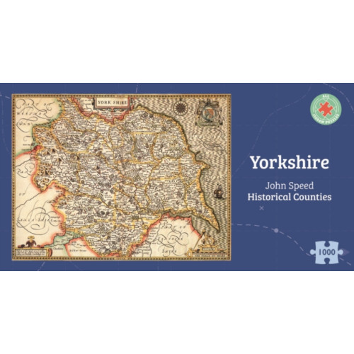 ALL JIGSAW PUZZLES Yorkshire Historical 1610 Map 1000 Piece Puzzle (häftad, eng)