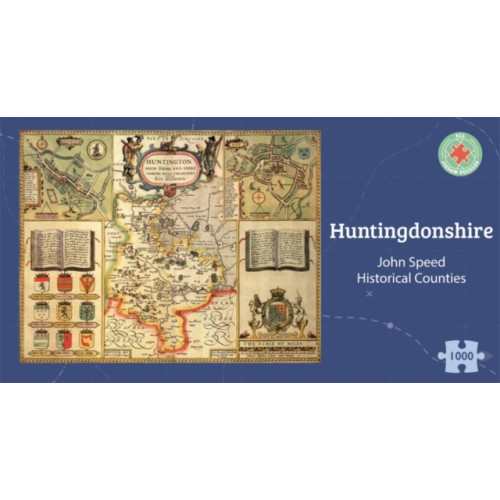 ALL JIGSAW PUZZLES Huntingdonshire Historical 1610 Map 1000 Piece Puzzle (häftad, eng)