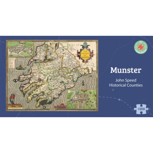 ALL JIGSAW PUZZLES Munster Historical 1610 Map 1000 Piece Puzzle (häftad, eng)