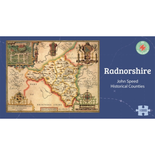 ALL JIGSAW PUZZLES Radnorshire Historical 1610 Map 1000 Piece Puzzle (häftad, eng)