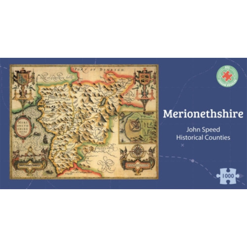 ALL JIGSAW PUZZLES Merionethshire Historical 1610 Map 1000 Piece Puzzle (häftad, eng)