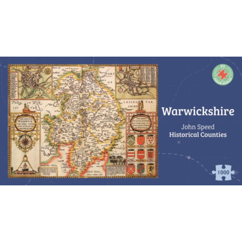 ALL JIGSAW PUZZLES Warwickshire Historical 1610 Map 1000 Piece Puzzle (häftad, eng)