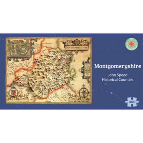 ALL JIGSAW PUZZLES Montgomeryshire Historical 1610 Map 1000 Piece Puzzle (häftad, eng)