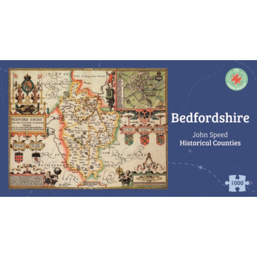 ALL JIGSAW PUZZLES Bedfordshire Historical 1610 Map 1000 Piece Puzzle (häftad, eng)