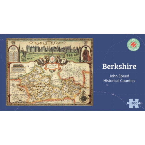 ALL JIGSAW PUZZLES Berkshire Historical 1610 Map 1000 Piece Puzzle (häftad, eng)