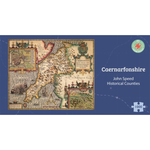 ALL JIGSAW PUZZLES Caernarfonshire Historical 1610 Map 1000 Piece Puzzle (häftad, eng)