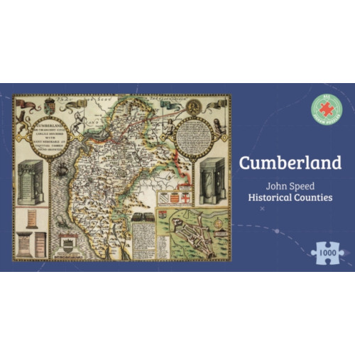 ALL JIGSAW PUZZLES Cumberland Historical 1610 Map 1000 Piece Puzzle (häftad, eng)