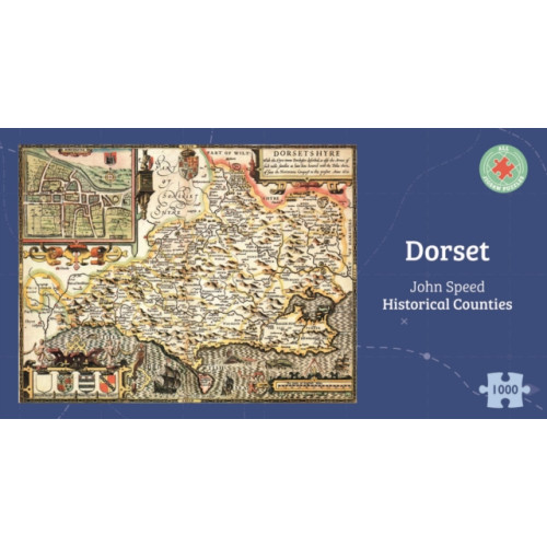 ALL JIGSAW PUZZLES Dorset Historical 1610 Map 1000 Piece Puzzle (häftad, eng)