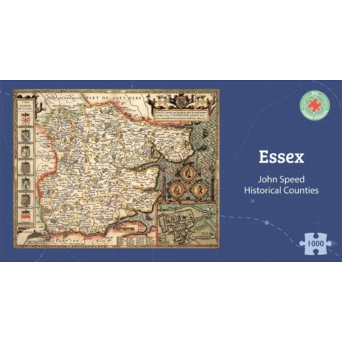 ALL JIGSAW PUZZLES Essex Historical 1610 Map 1000 Piece Puzzle (häftad, eng)