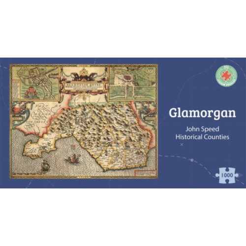 ALL JIGSAW PUZZLES Glamorgan Historical 1610 Map 1000 Piece Puzzle (häftad, eng)