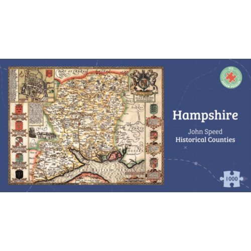 ALL JIGSAW PUZZLES Hampshire Historical 1610 Map 1000 Piece Puzzle (häftad, eng)