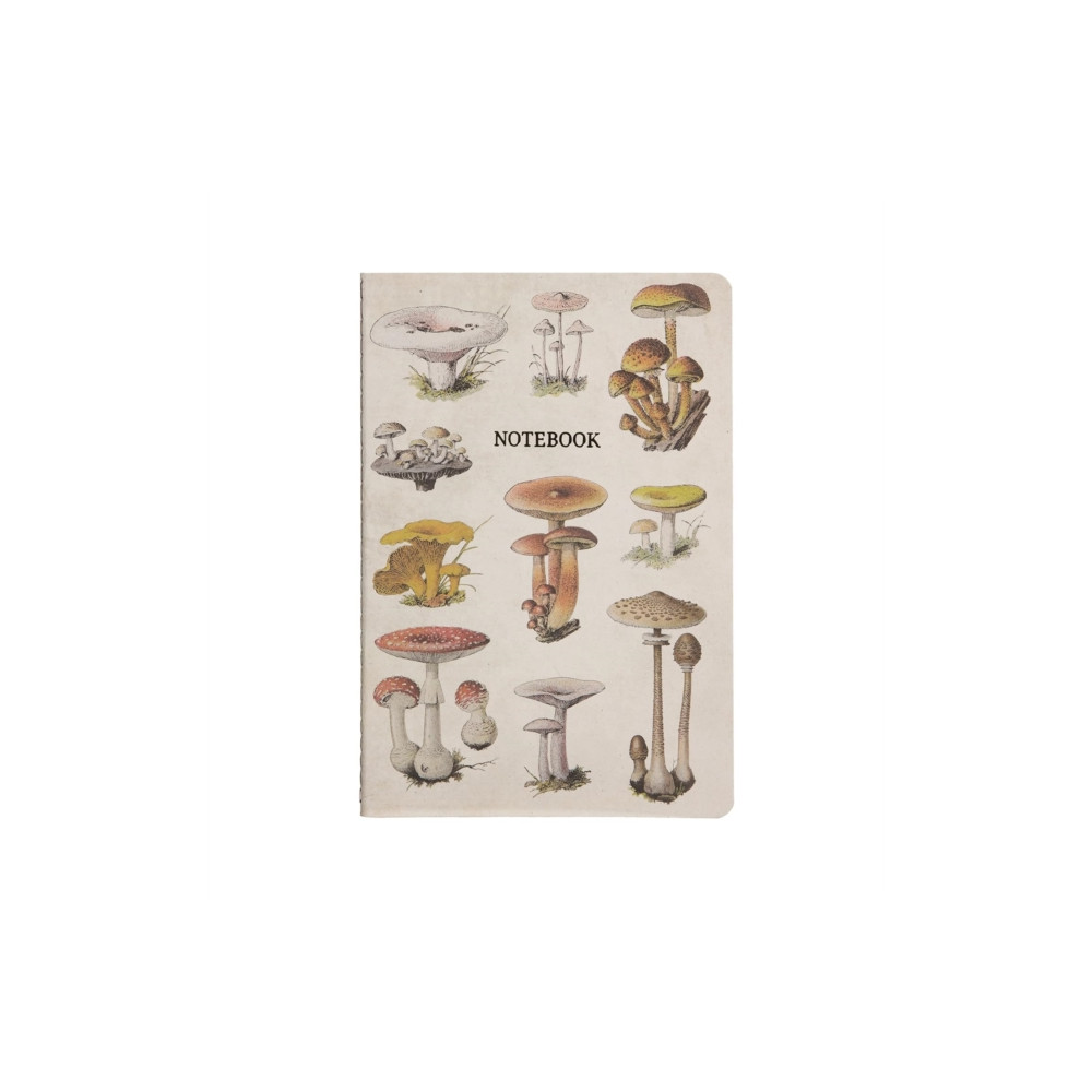 Produktbild för Sass & Belle Vintage Mushrooms A5 Notebook