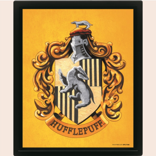 Pyramid International Harry Potter (Colourful Crest Hufflepuff) 3D Lenticular Poster (Framed) (häftad, eng)