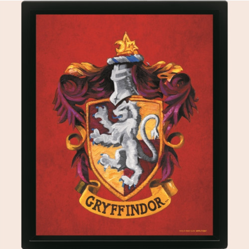 Pyramid International Harry Potter (Colourful Crest Gryffindor) 3D Lenticular Poster (Framed) (häftad, eng)