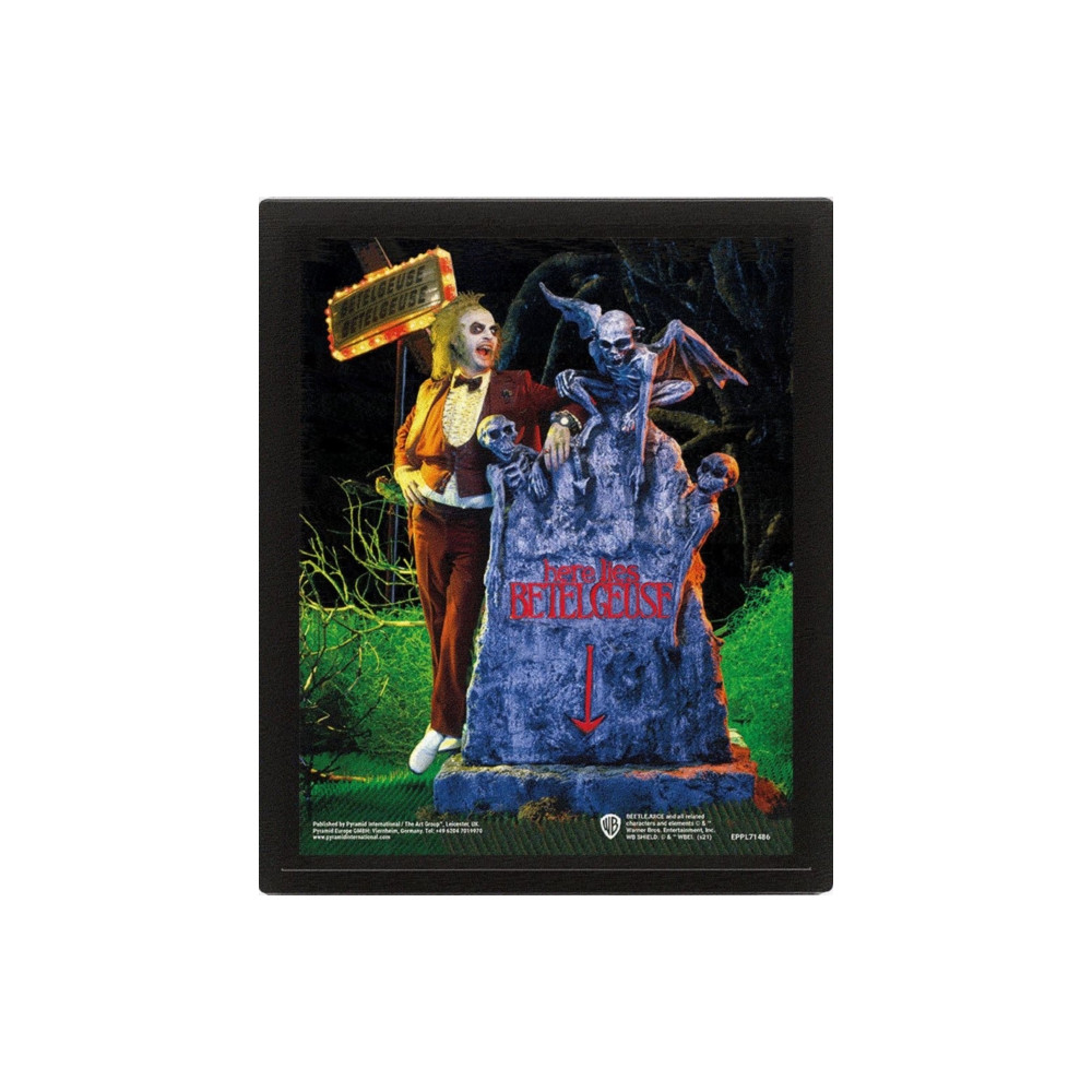 Produktbild för Beetlejuice (Graveyard) - Framed 3D