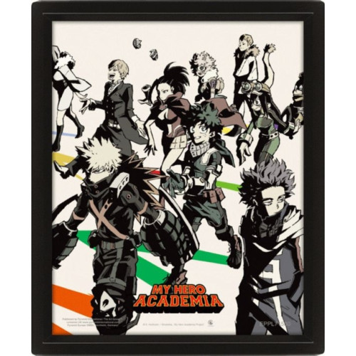 Pyramid International My Hero Academia S5 (Heroes & Villains) 3D Lenticular Poster (Framed) (häftad, eng)