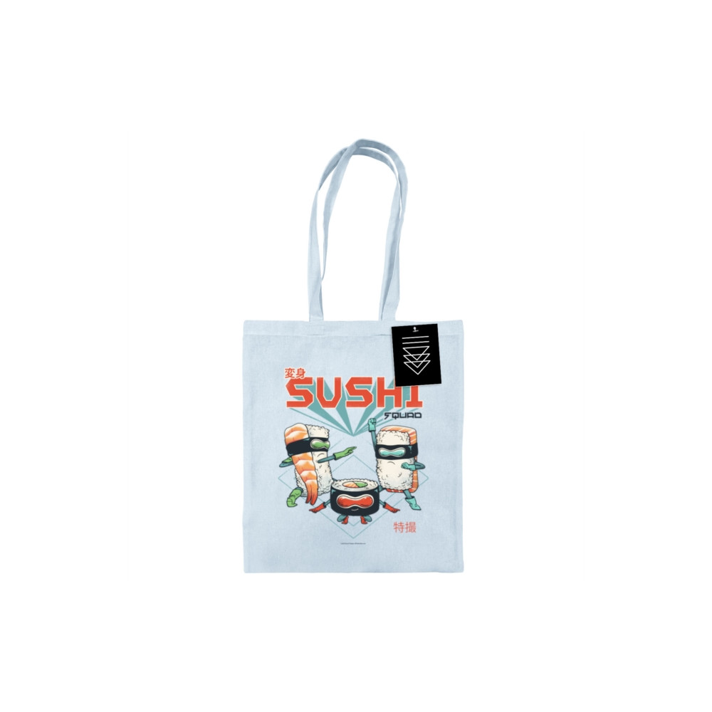 Produktbild för Vincent Trinidad (Sushi Squad) Pastel Blue Tote Bag