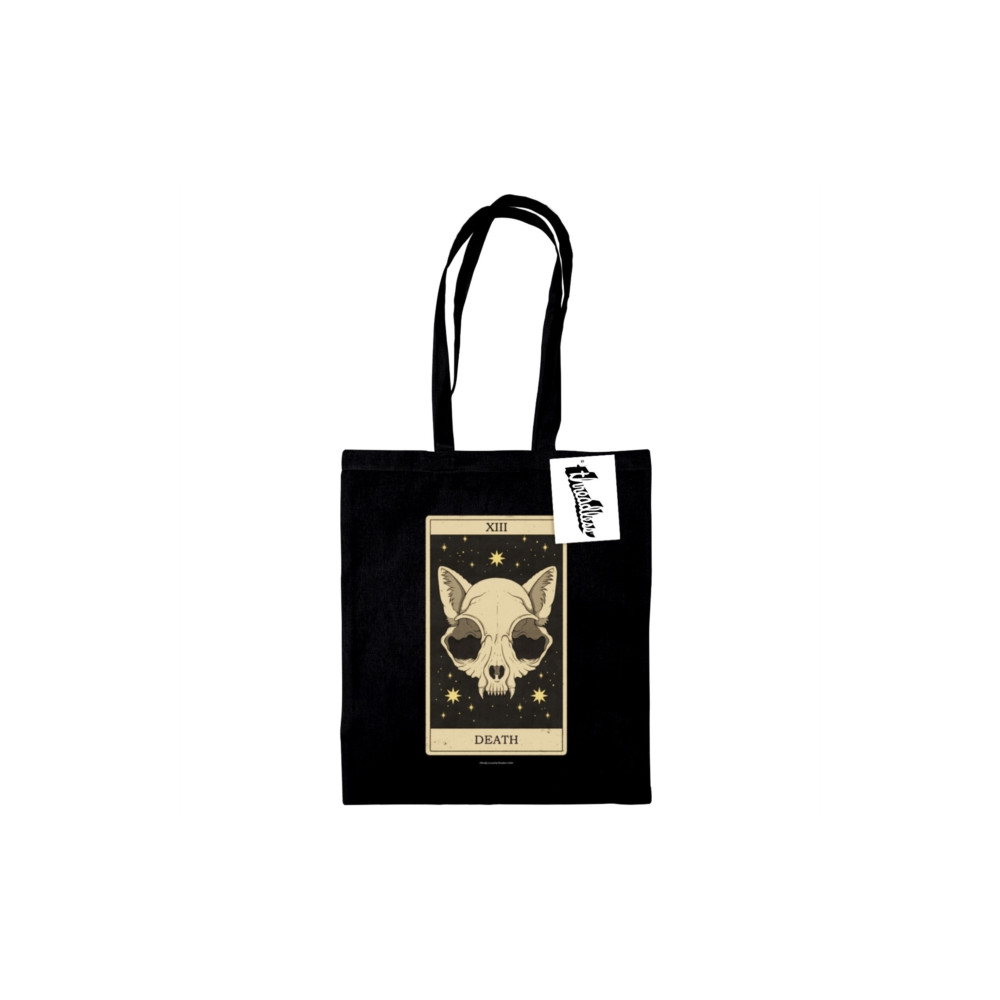 Produktbild för Thiago Correa (Death Tarot) Black Tote Bag
