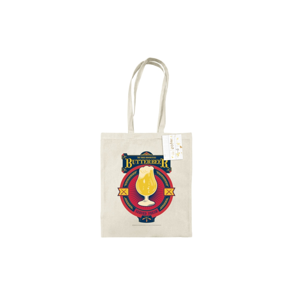 Produktbild för Harry Potter (Butterbeer Cream) Natural Tote Bag