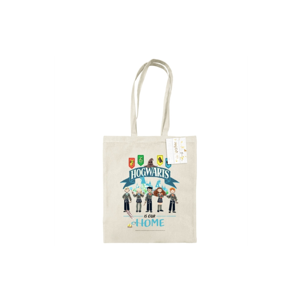 Produktbild för Harry Potter (Hogwarts Is Our Home) Natural Tote Bag