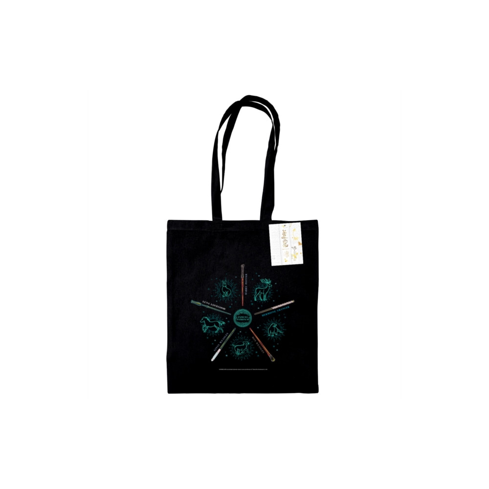 Produktbild för Harry Potter (Wands) Black Tote Bag