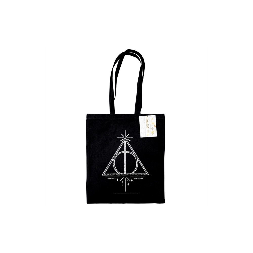 Produktbild för Harry Potter (Deathly Hallows) Black Tote Bag