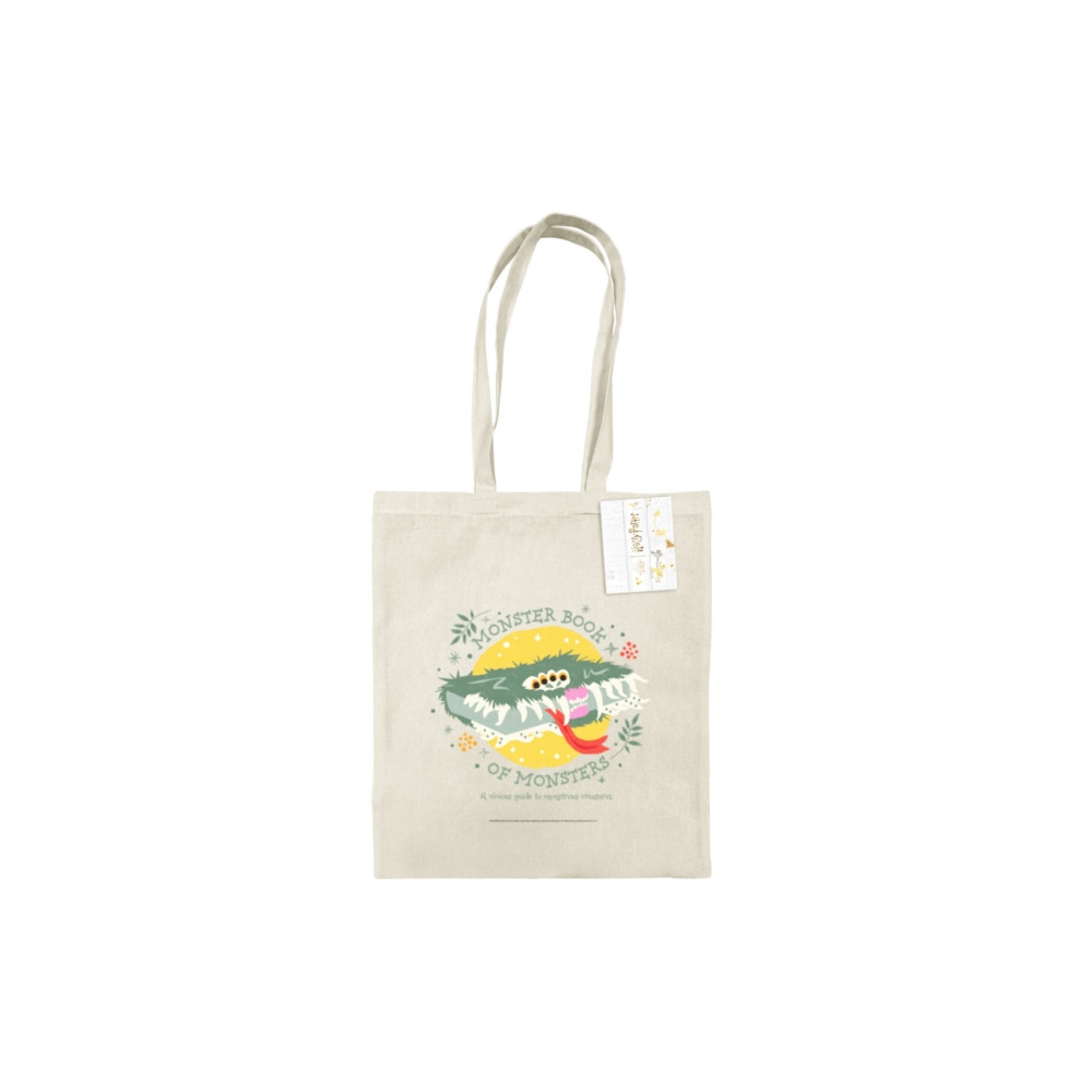 Produktbild för Harry Potter (Monster Book Of Monsters) Natural Tote Bag