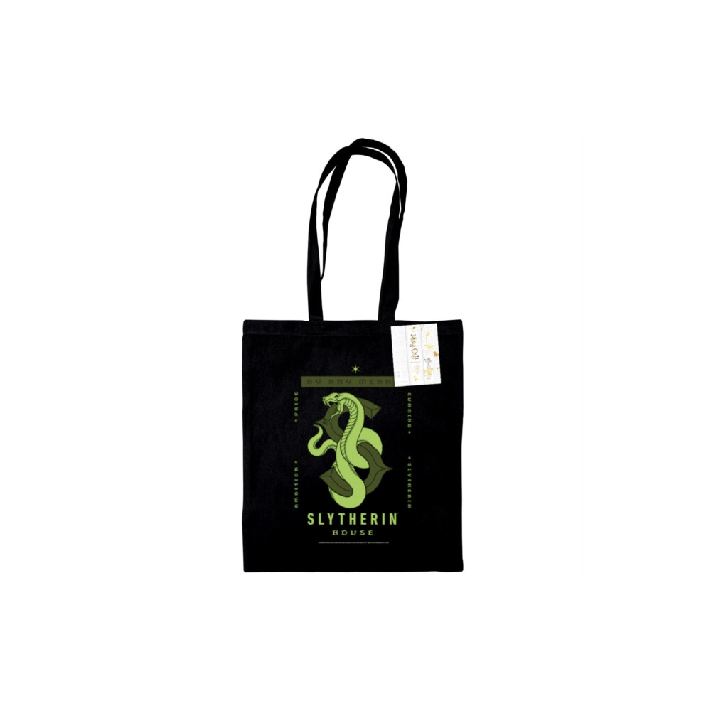 Produktbild för Harry Potter (Slytherin) Black Tote Bag