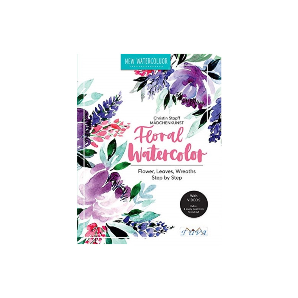 Produktbild för Floral Watercolour (häftad, eng)