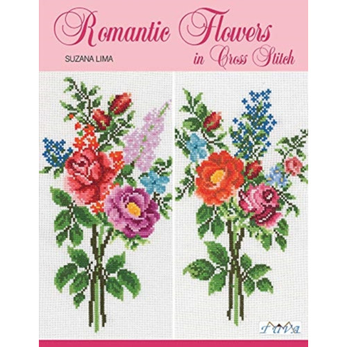 Tuva Publishing Romantic Flowers in Cross Stitch (häftad, eng)