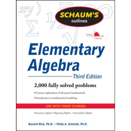 McGraw-Hill Education - Europe Schaum's Outline of Elementary Algebra, 3ed (häftad, eng)