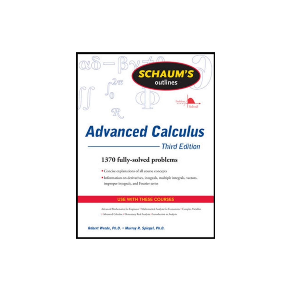 Produktbild för Schaum's Outline of Advanced Calculus, Third Edition (häftad, eng)