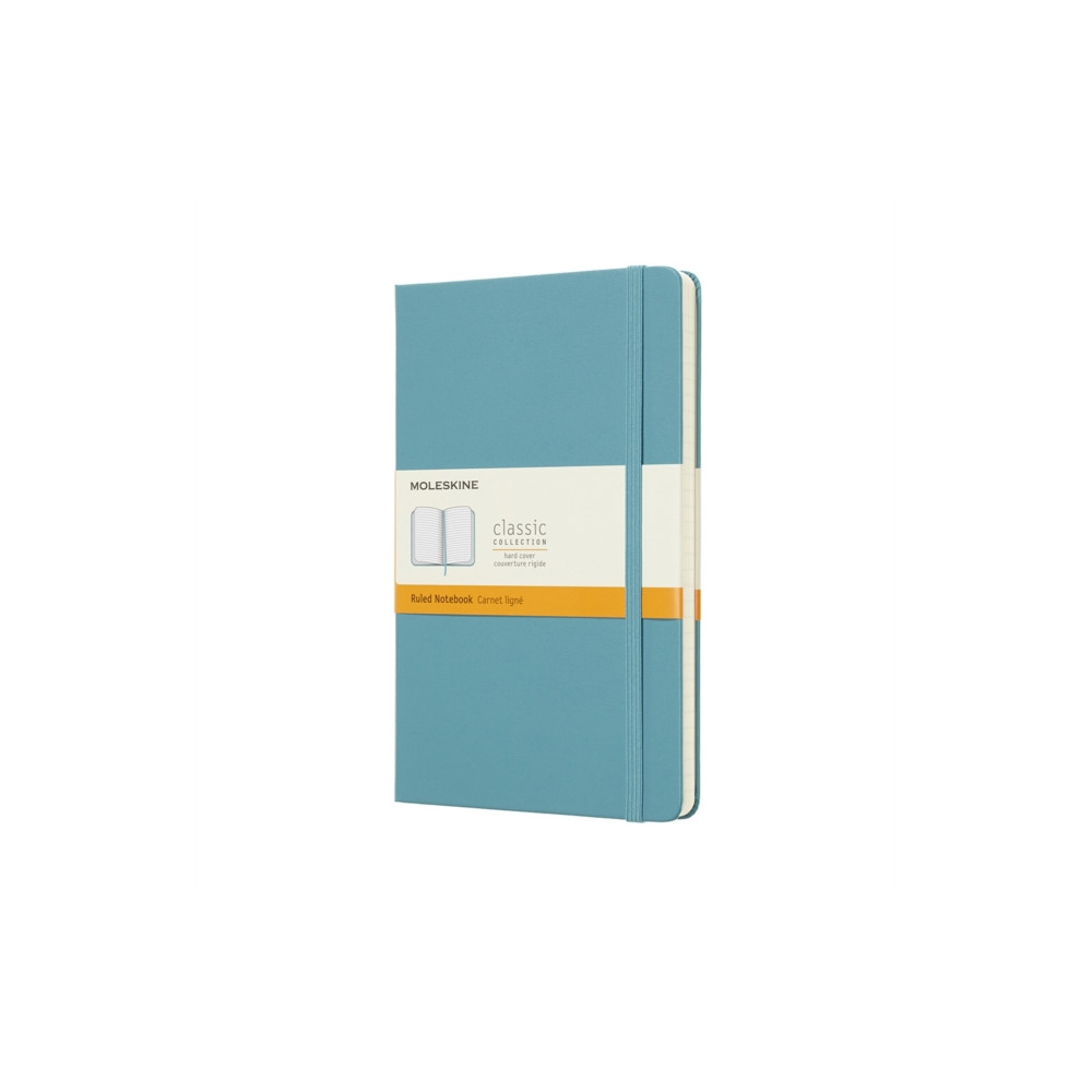 Produktbild för Moleskine Reef Blue Notebook Large Ruled Hard