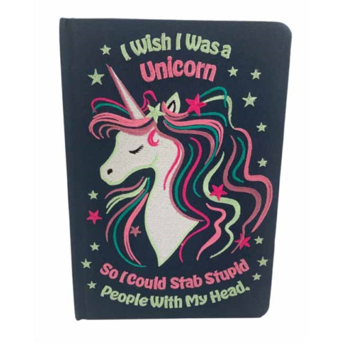 Insight Editions I Wish I Was A Unicorn Embroidered Journal (inbunden, eng)