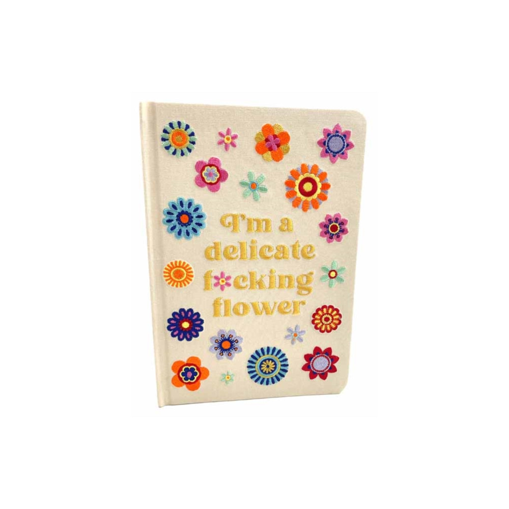 Produktbild för I'm a Delicate F*cking Flower Embroidered Journal (inbunden, eng)